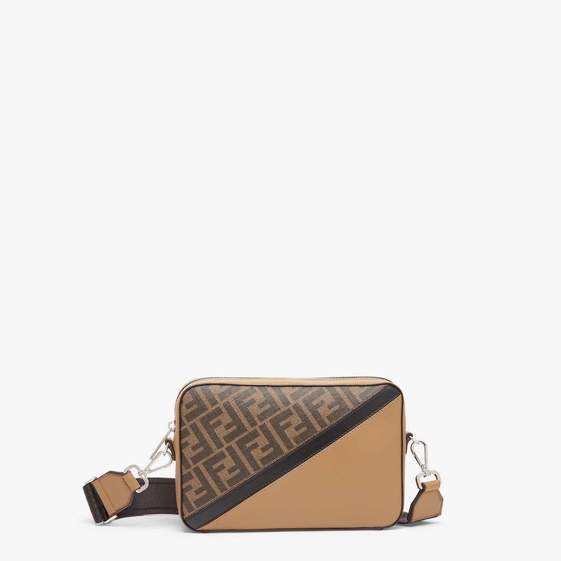 Fendi Diagonal Camera Case - Multicolour leather bag