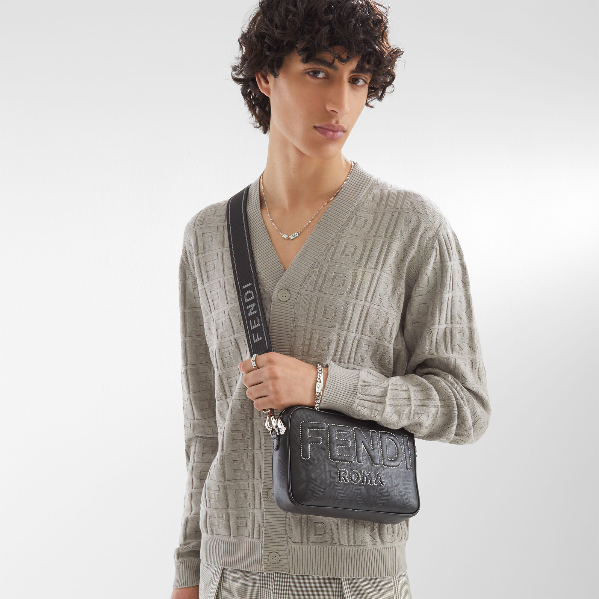 カーディガン コットン グレー | Fendi