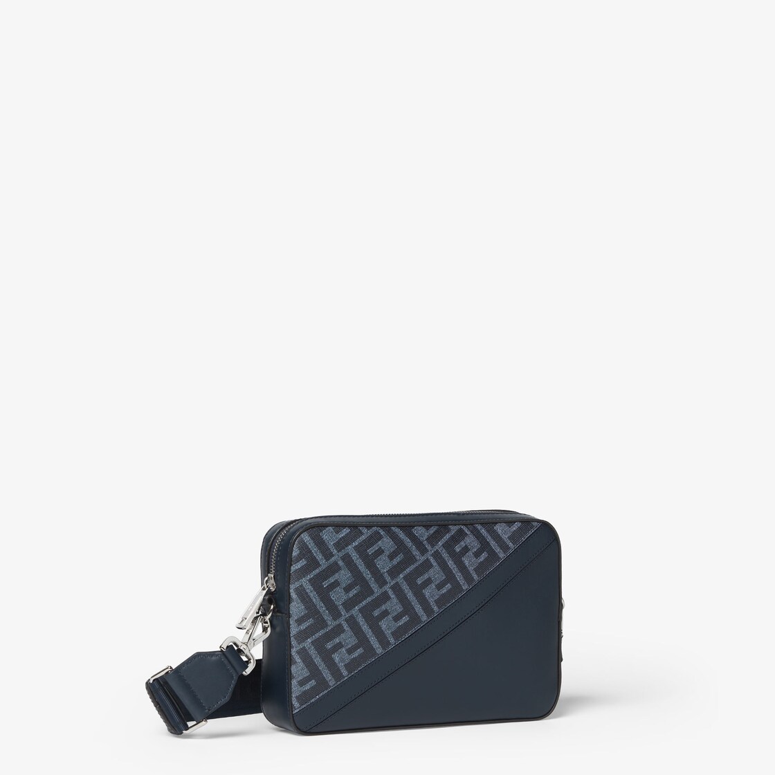 Fendi Diagonal Camera Case Fabric Blue | Fendi