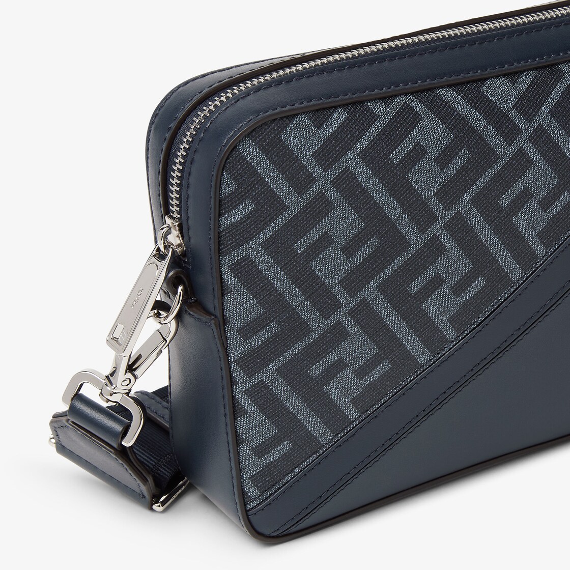 Fendi Diagonal Camera Case Fabric Blue Fendi