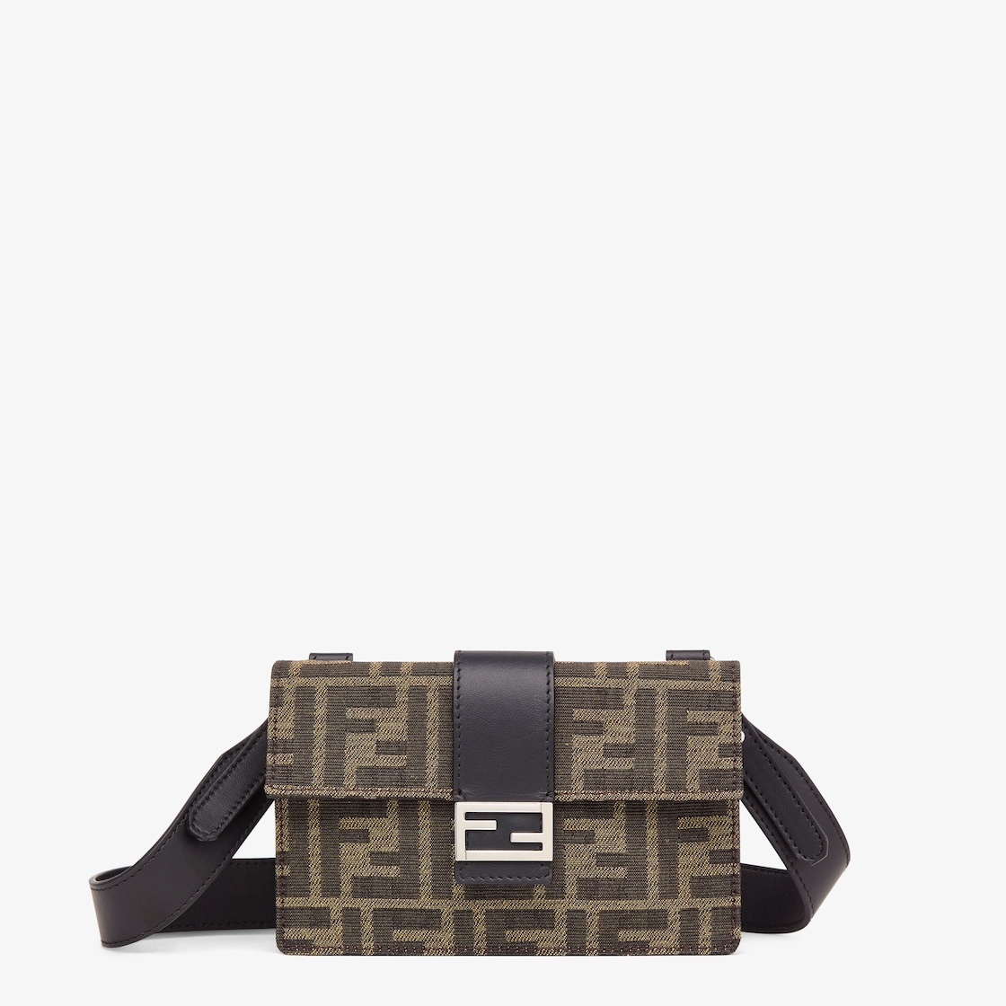 バゲット スリム クラッチ - FFジャカードファブリック バッグ | Fendi