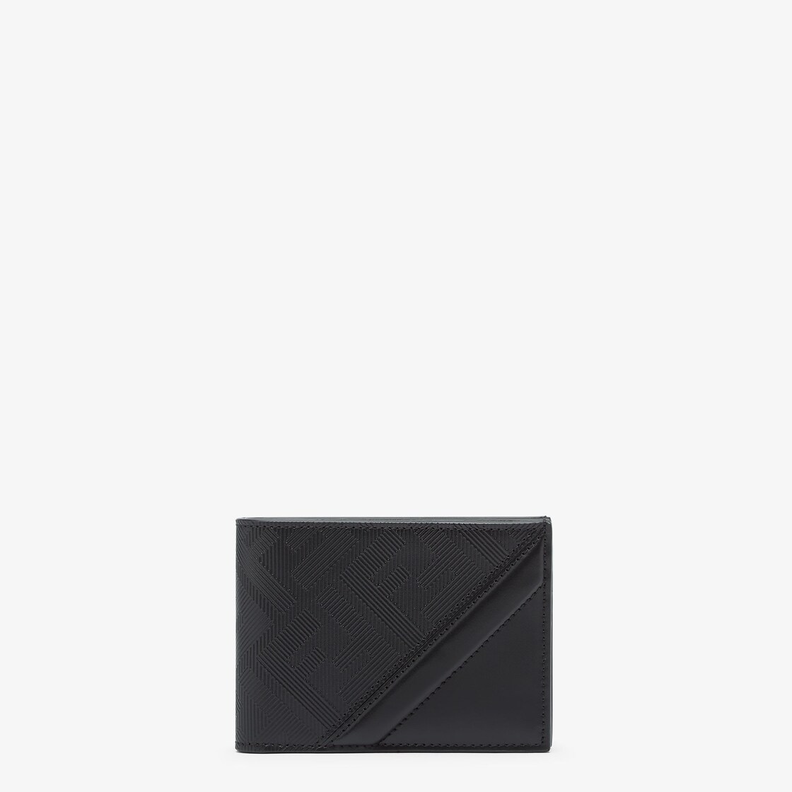 Fendi Diagonal Bi-fold Wallet in Black for Men