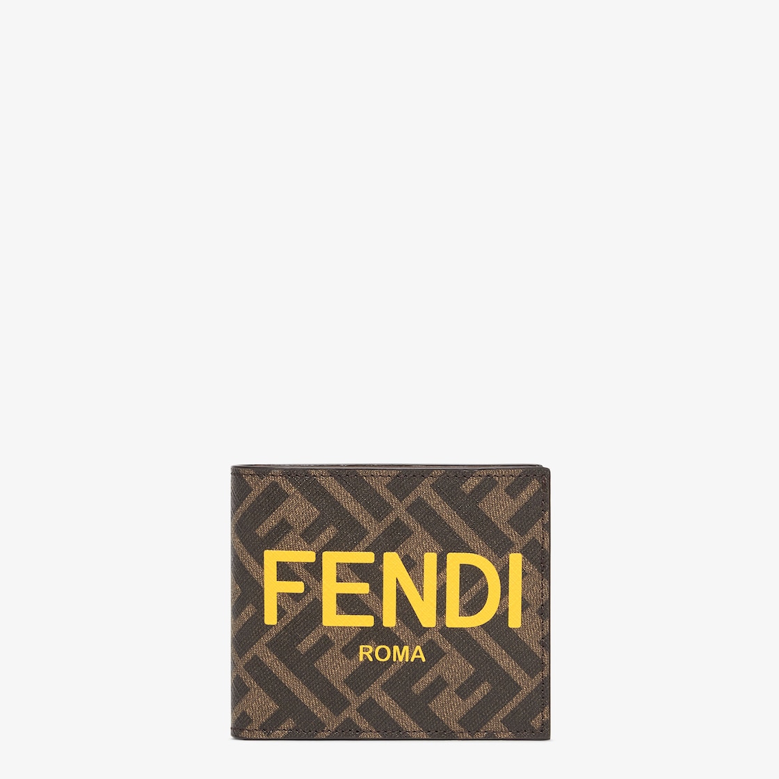 Wallet - Brown fabric bi-fold | Fendi