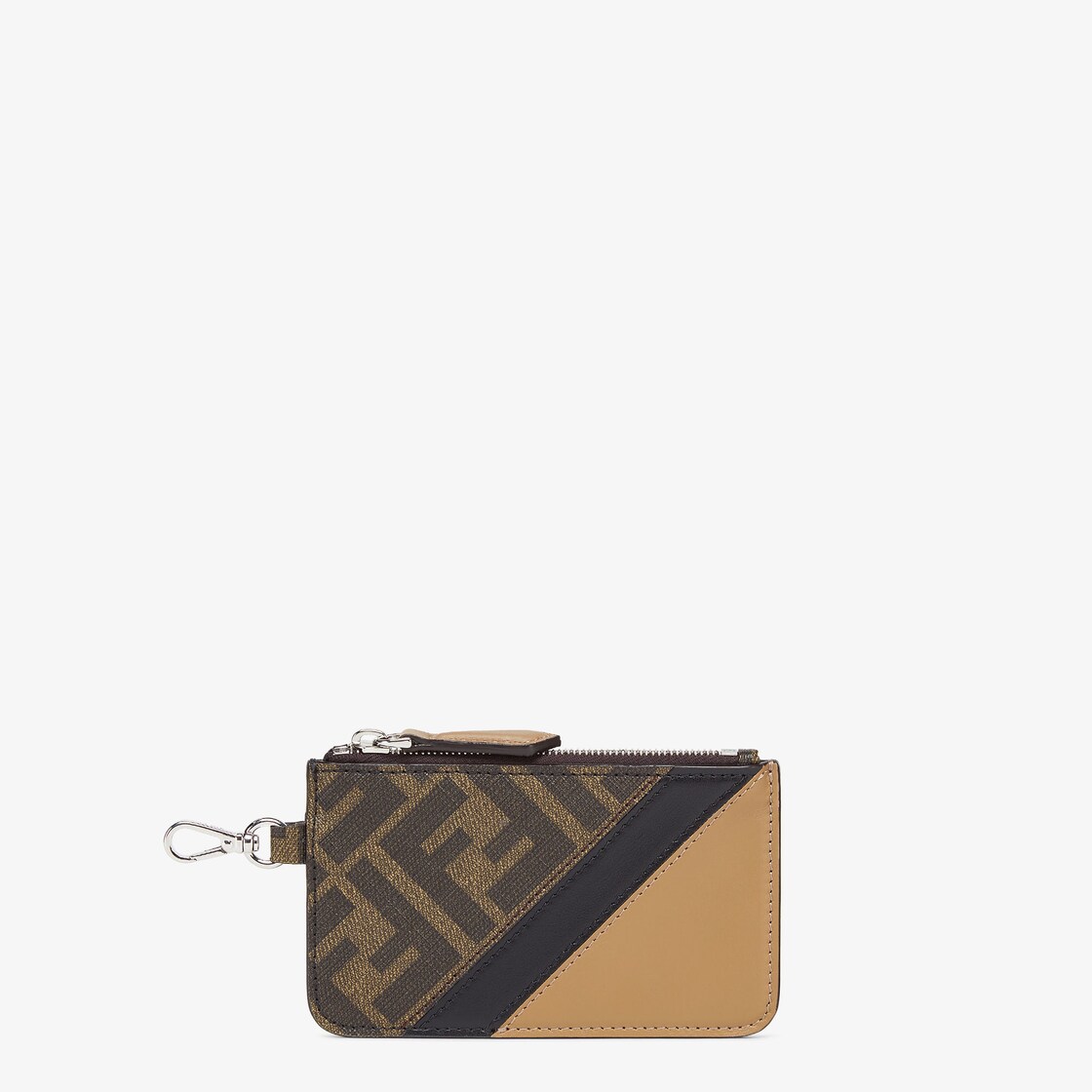 Card holder - Brown fabric card holder