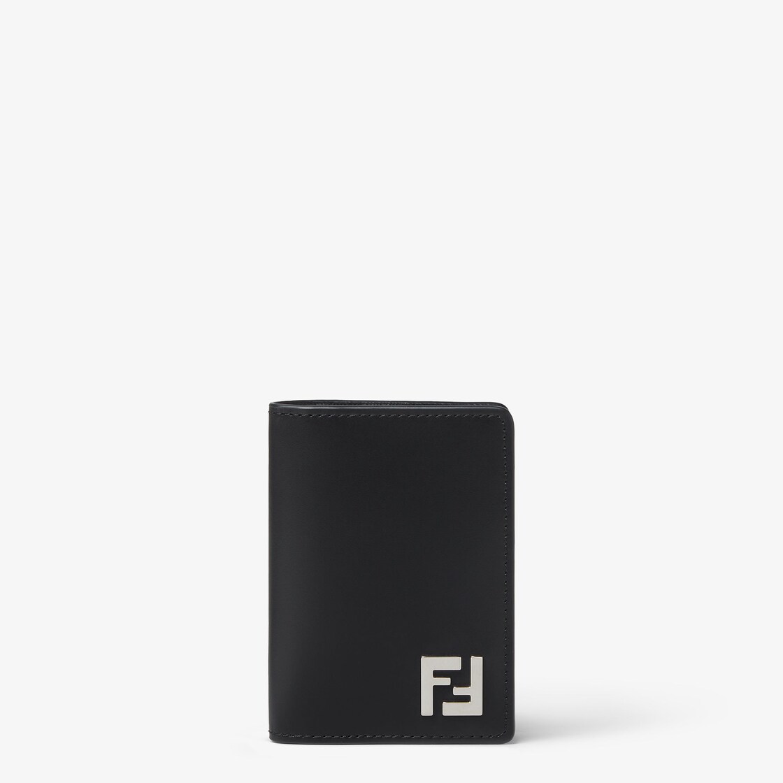 FF Squared Card Holder Leather Black Fendi