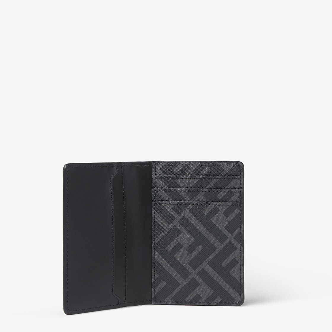 FF Card Holder - Black leather card holder