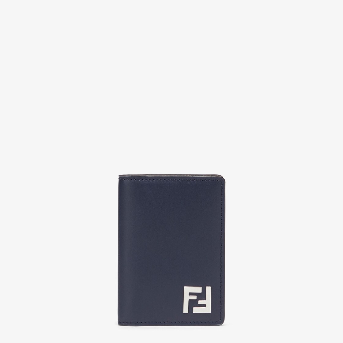 FF Squared Card HolderBlue leather card holder