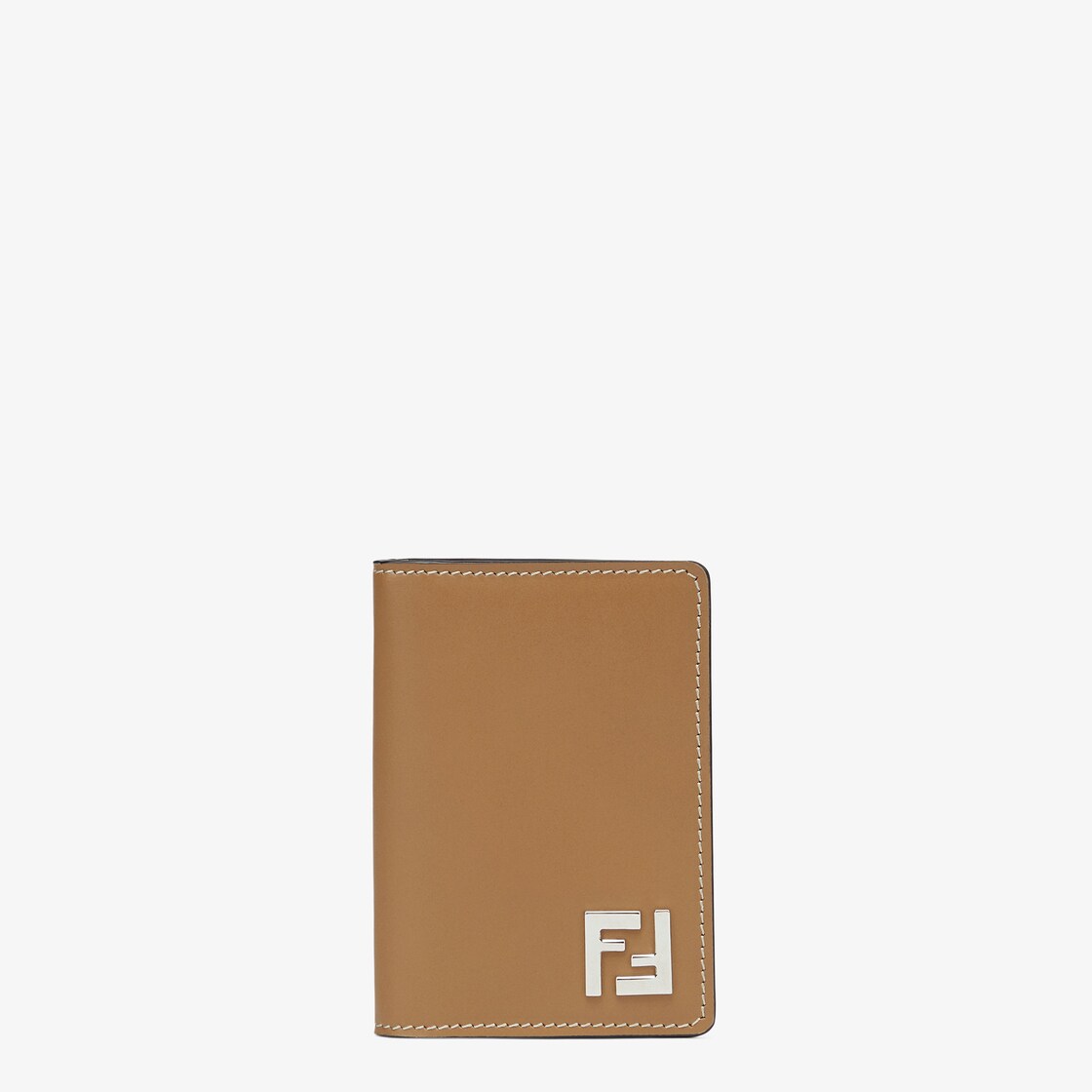 Logo Leather Cardholder in Brown - Fendi