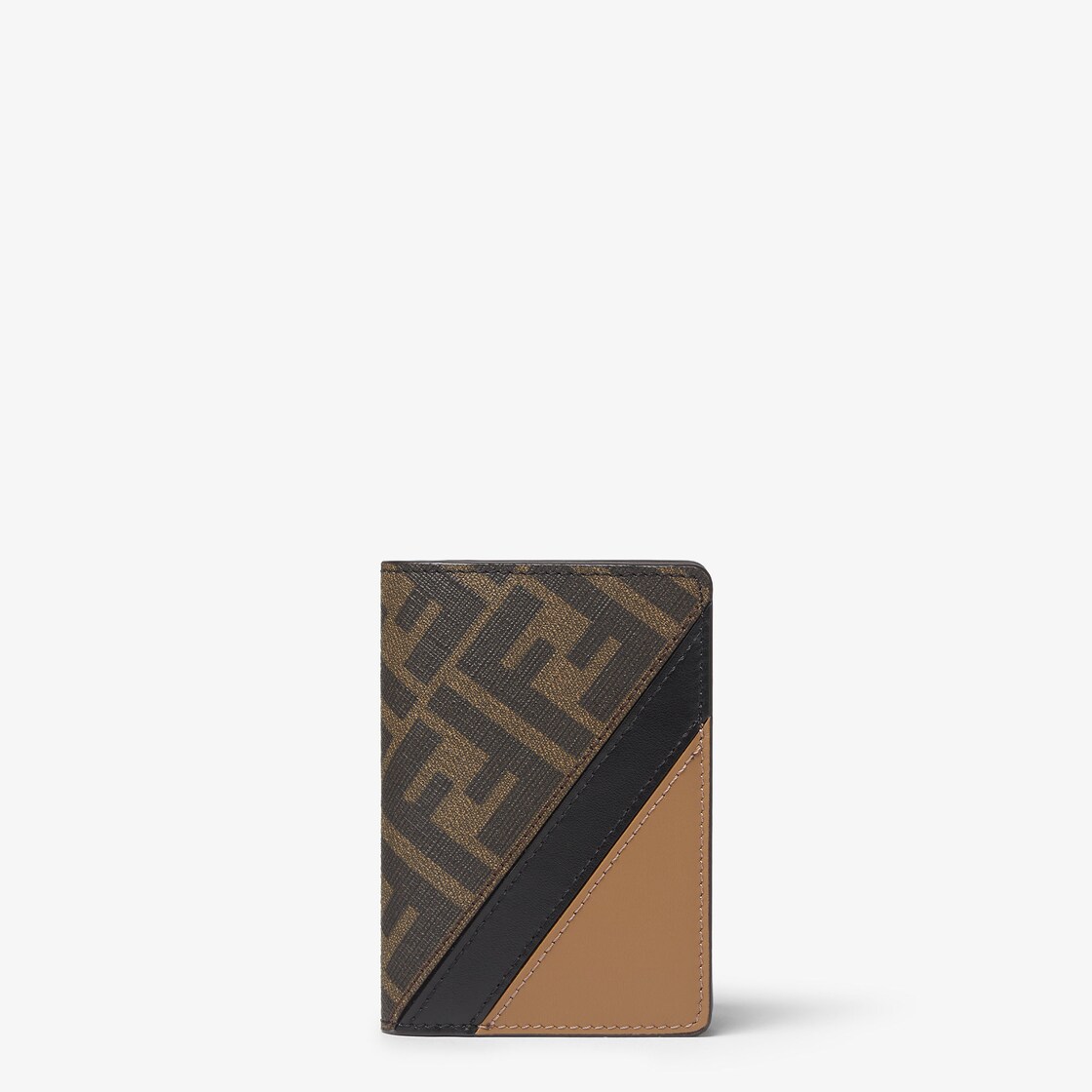 Card holder - Brown fabric card holder