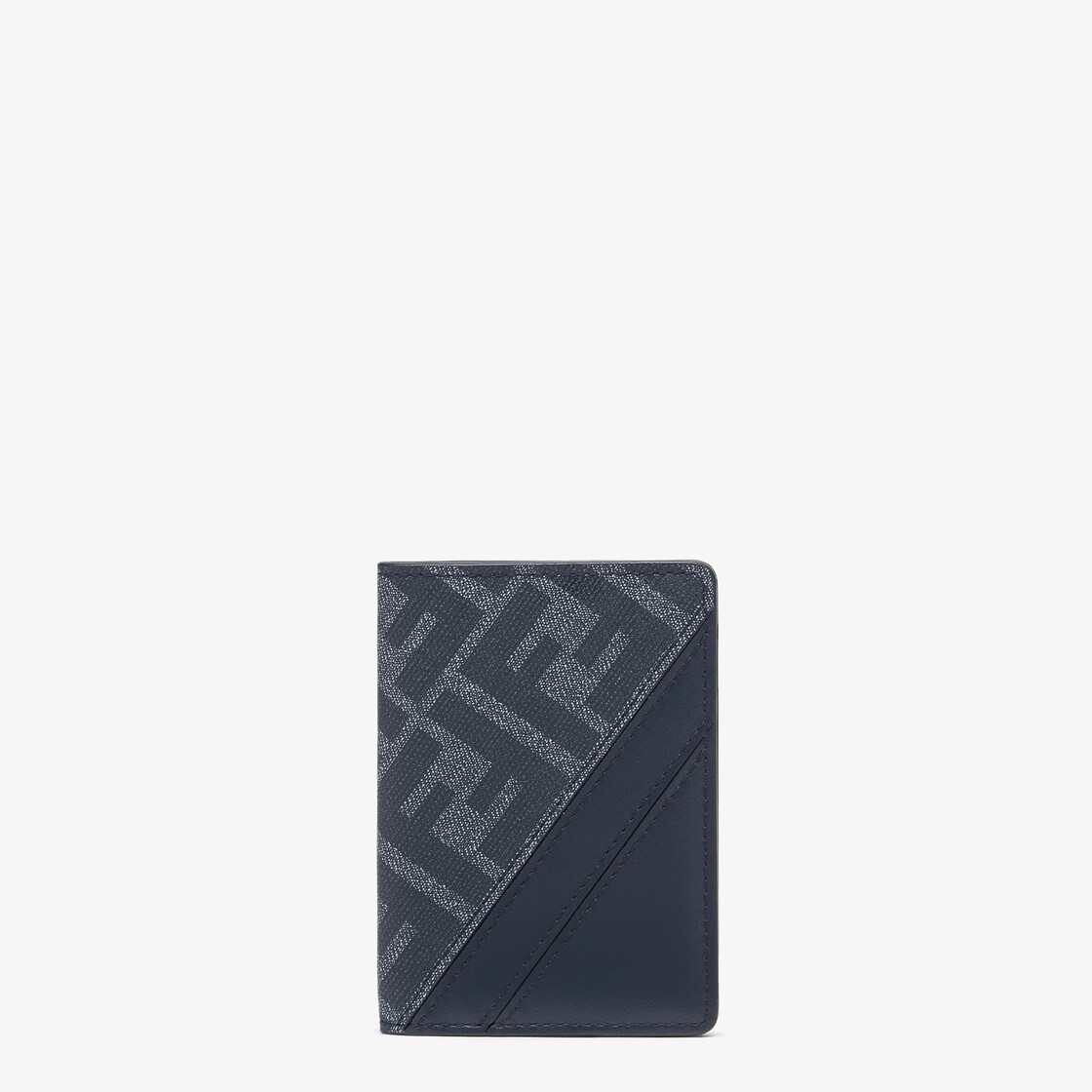 Fendi Diagonal Card Holder Fabric Blue - Image 1/3