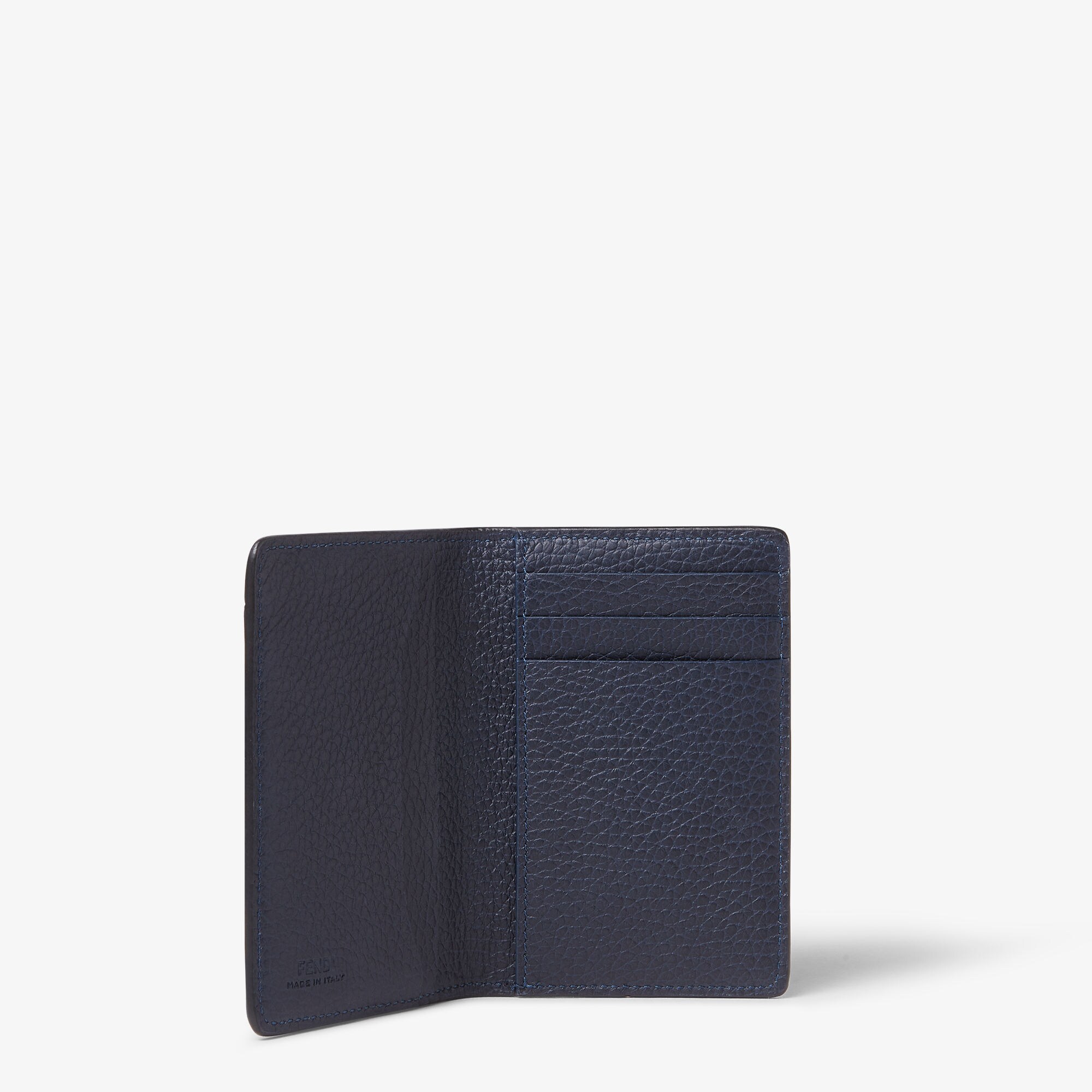 Colorblock Card Case Leather Blue | Fendi