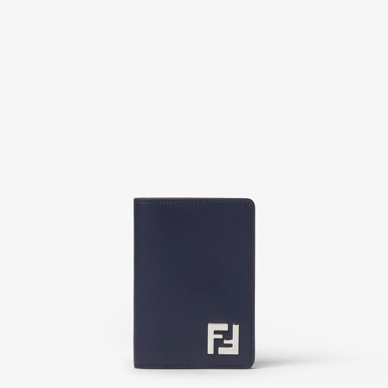 Fendi Ff Squared Card Holder In Blue