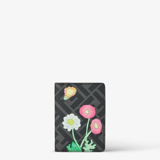Fendi Fantastic  Future Card Holder In Black