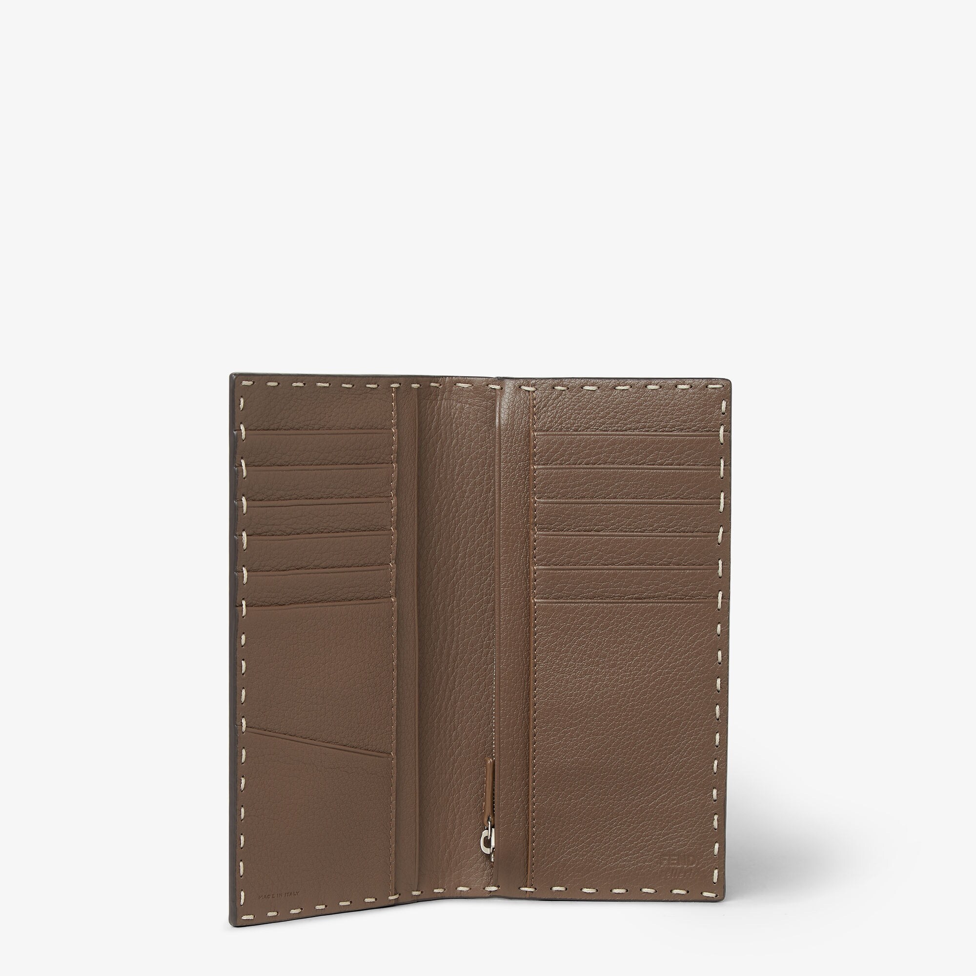 コインケース付きセレリア 財布 カーフレザー ブラウン | Fendi