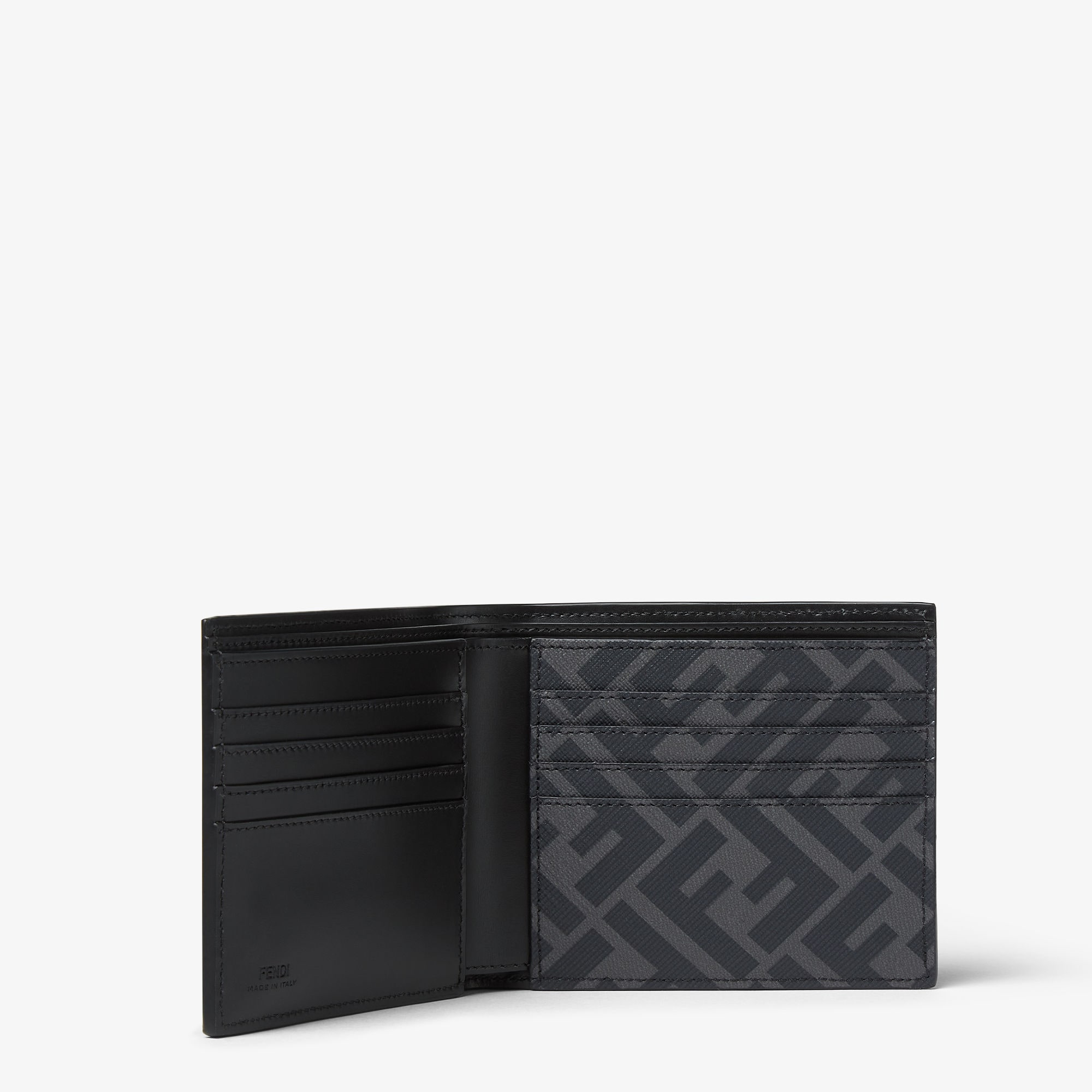 FFスクエア 二つ折り財布 レザー ブラック | Fendi FFスクエア 二つ折り財布 レザー ブラック | Fendi