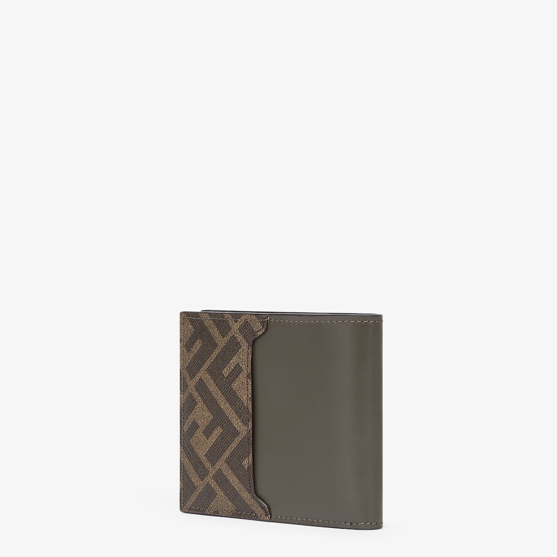 FF Squared Bi-Fold Wallet Leather Green | Fendi FF Squared Bi-Fold Wallet Leather Green | Fendi