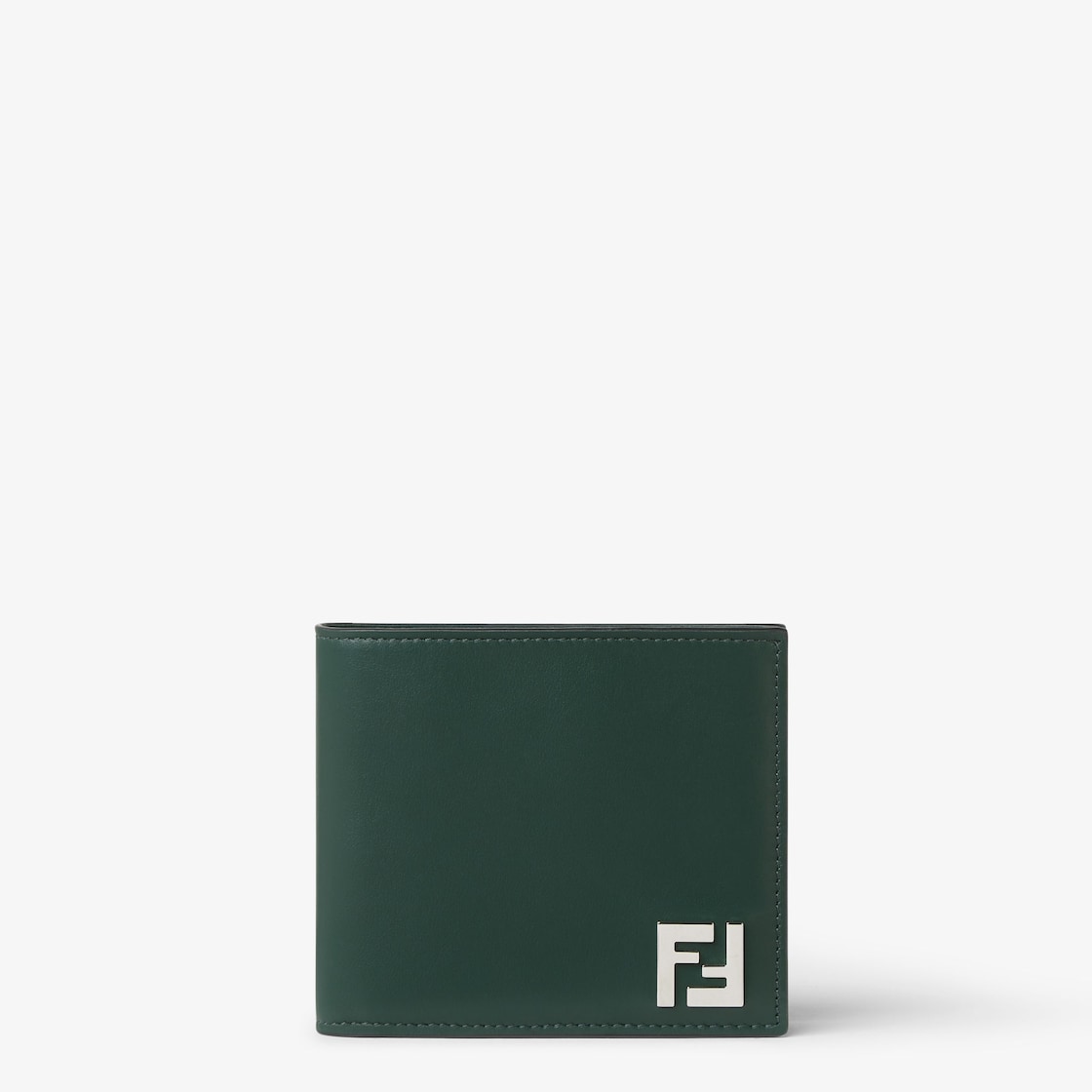 FF Squared Bi-Fold Wallet Leather Green - Image 1/3