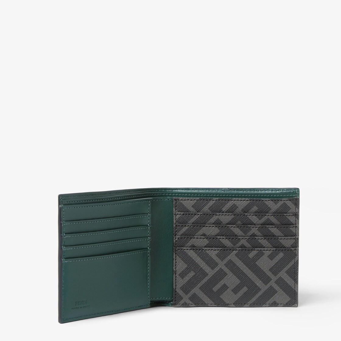 FF Squared Bi-Fold Wallet Leather Green - Image 2/3