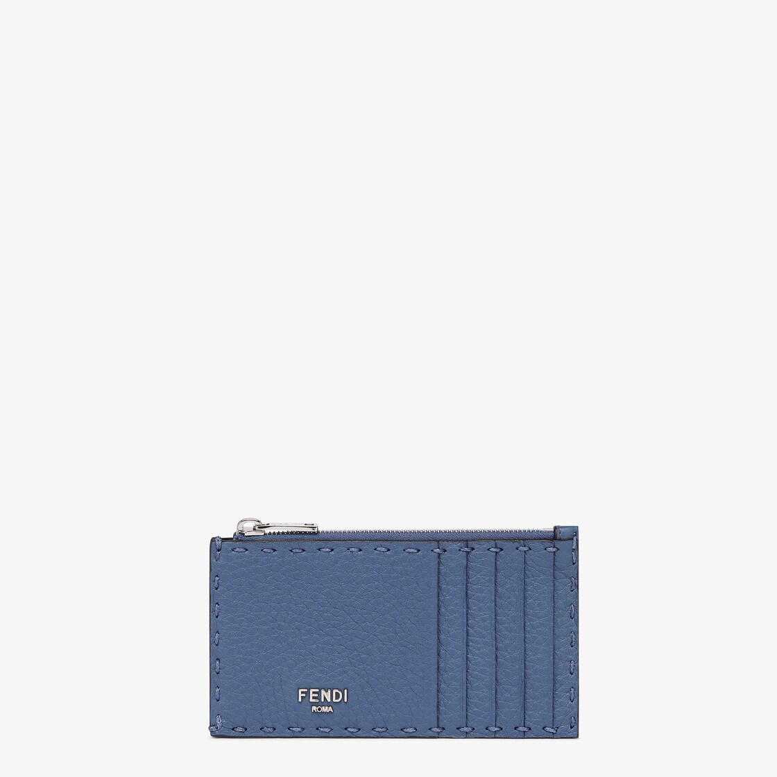 Selleria Card Holder - Light blue Selleria leather card holder | Fendi