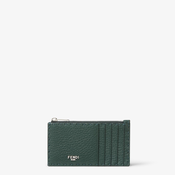 Fendi Selleria Card Holder In Green
