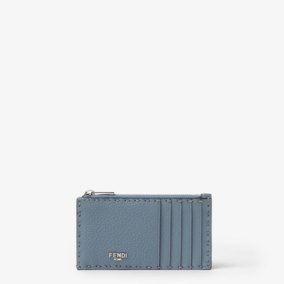Fendi Selleria Card Holder In Blue