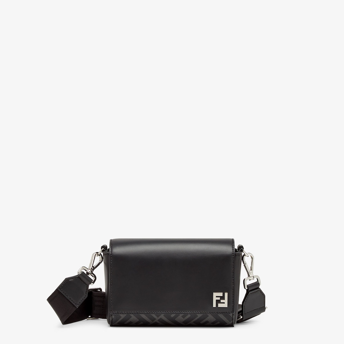 FFスクエアのコンパクトなバッグ レザー ブラック | Fendi FFスクエアのコンパクトなバッグ レザー ブラック | Fendi