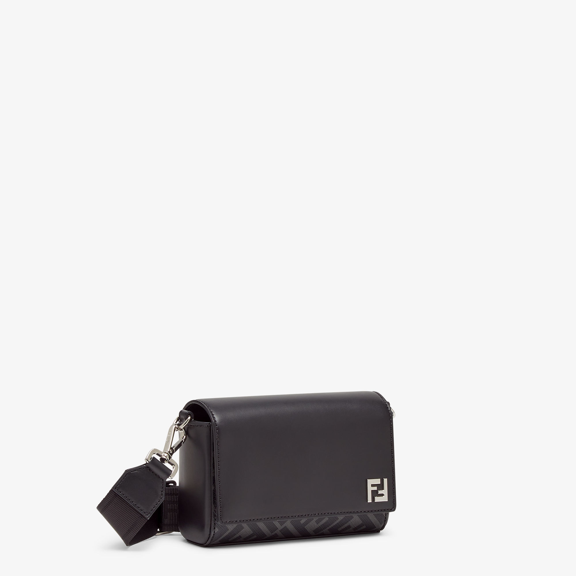 FFスクエアのコンパクトなバッグ レザー ブラック | Fendi FFスクエアのコンパクトなバッグ レザー ブラック | Fendi