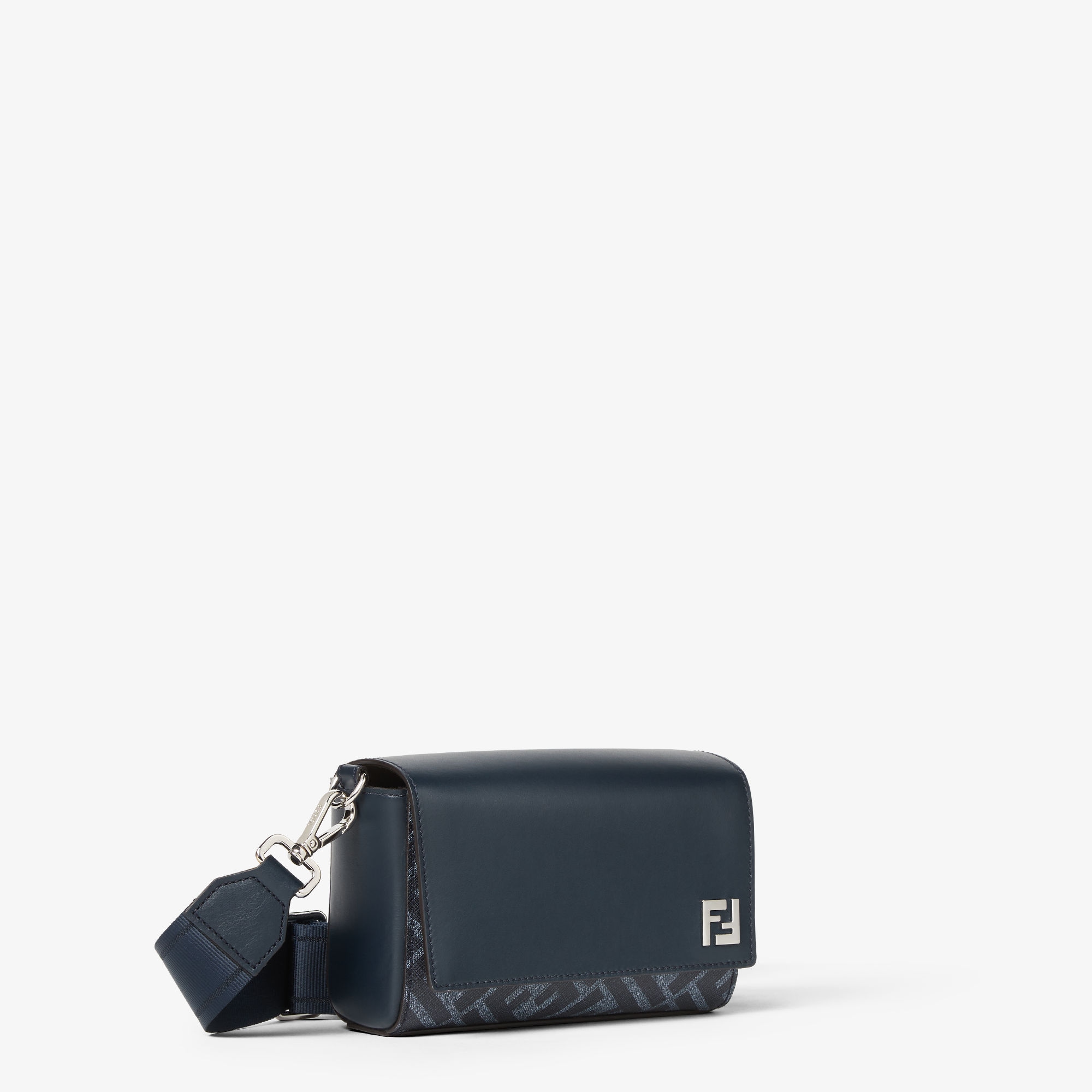 FF Squared Compact Bag Leather Blue | Fendi FF Squared Compact Bag Leather Blue | Fendi