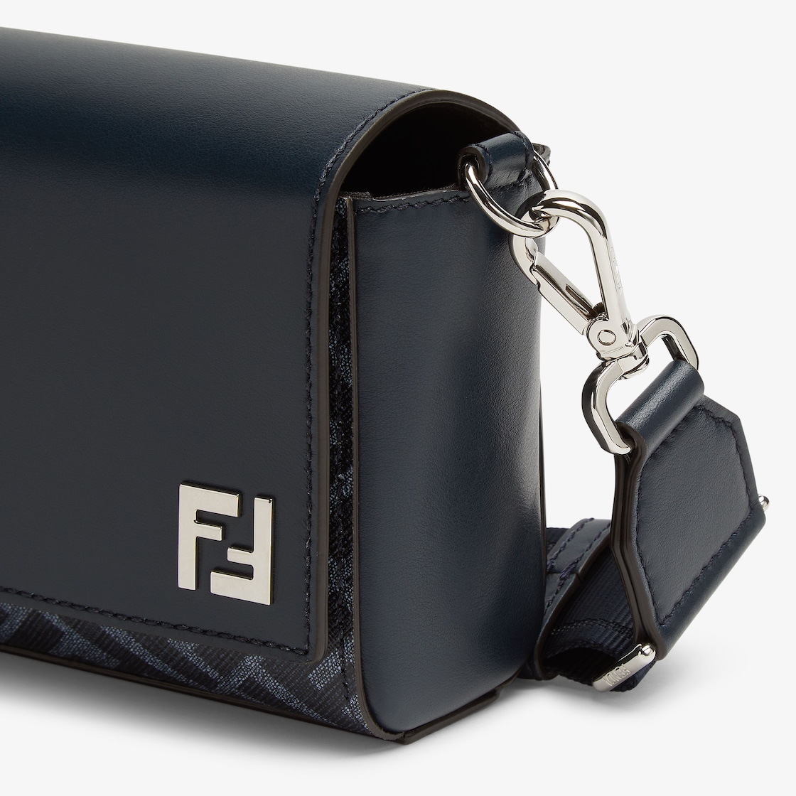 FF Squared Compact Bag Leather Blue - Image 5/6