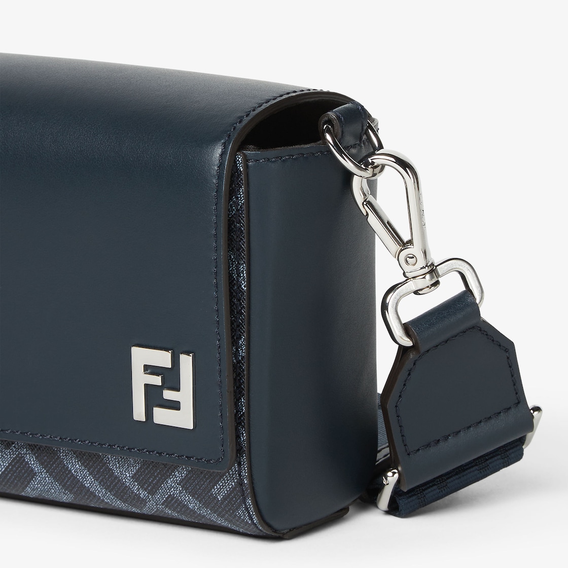 FF Squared Compact Bag Leather Blue - Image 5/6