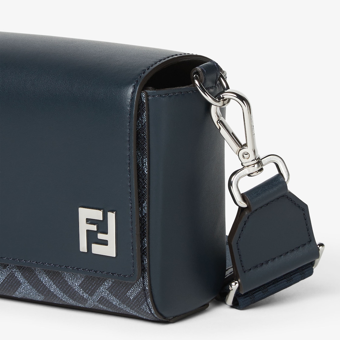 FF Squared Compact Bag Leather Blue | Fendi FF Squared Compact Bag Leather Blue | Fendi