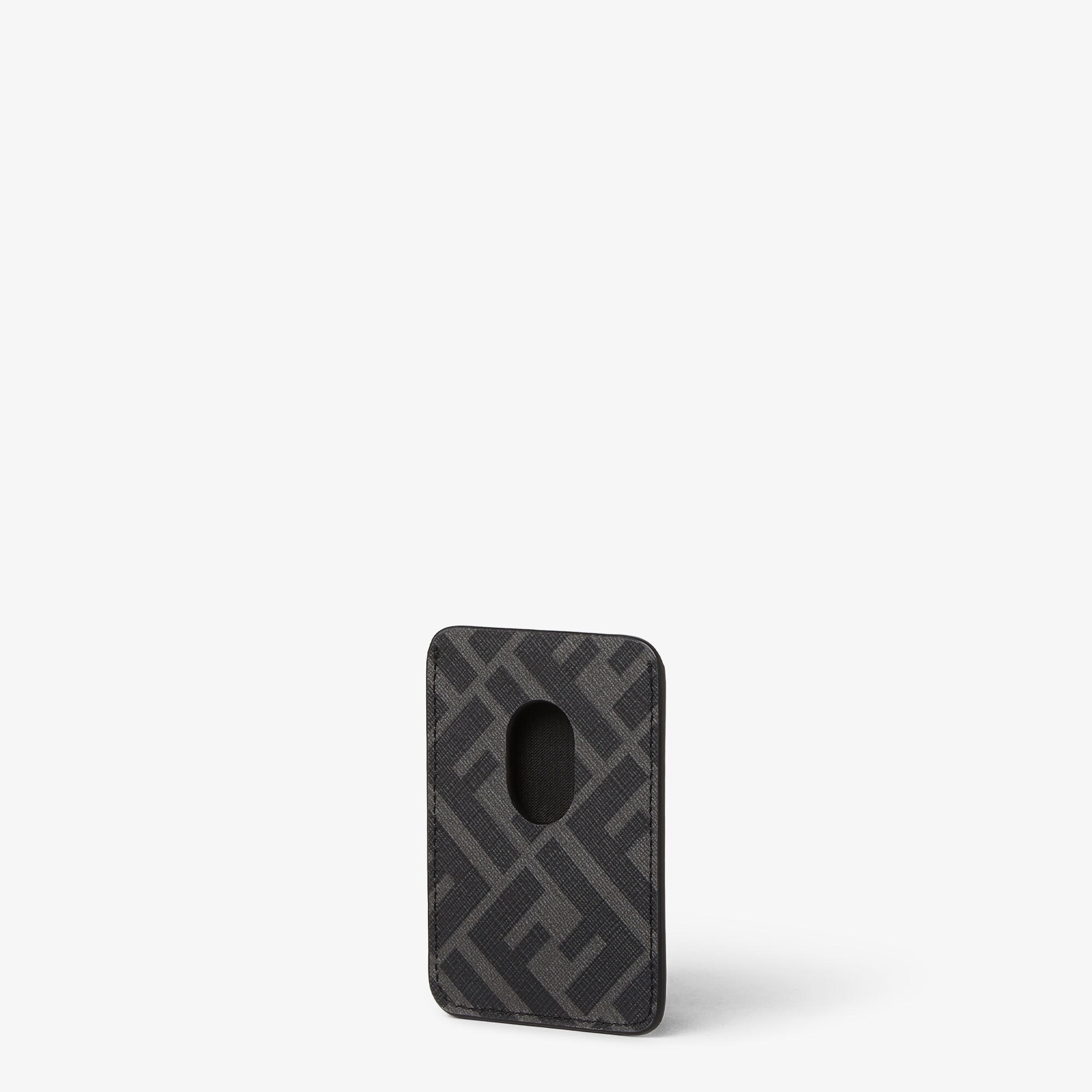 FF Squared MagSafe Card Holder Leather Black | Fendi