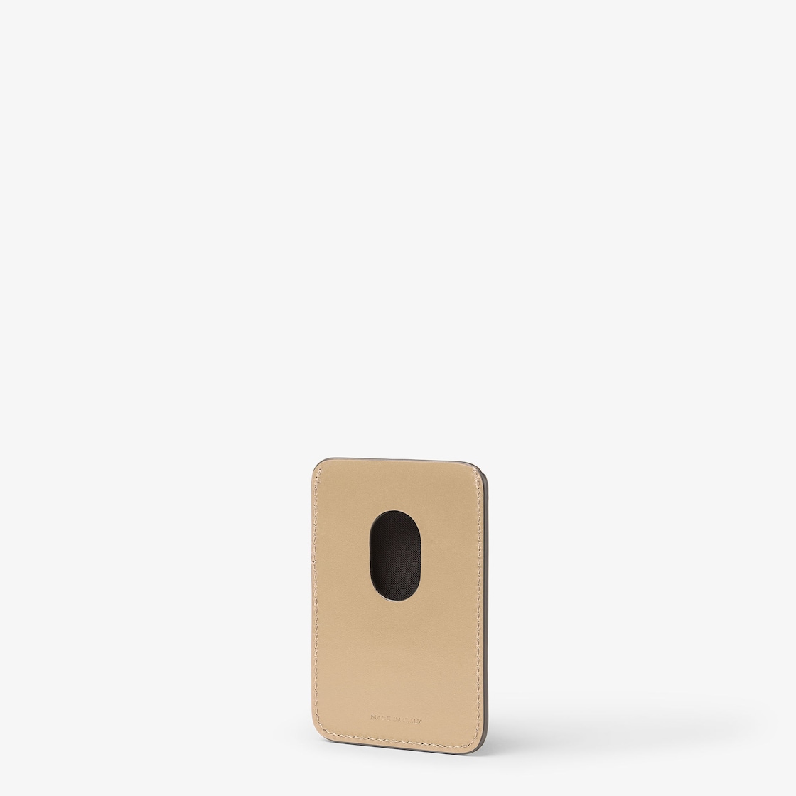 FF Squared MagSafe Card Holder Leather Beige - Image 2/2