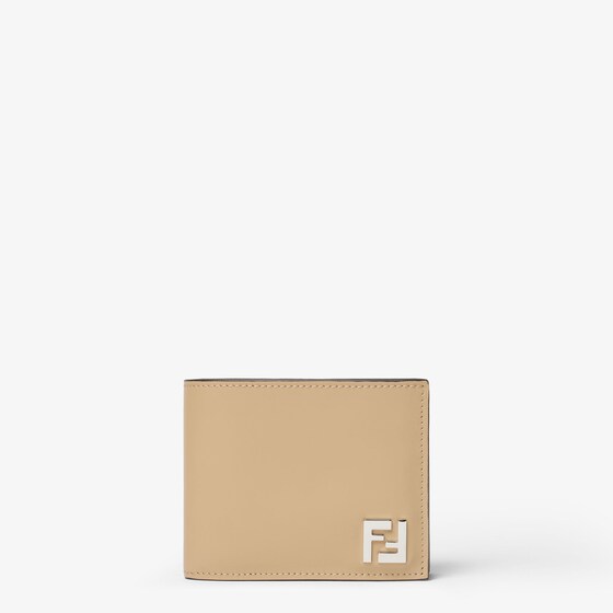 Fendi Ff Squared Bifold Wallet In Sand