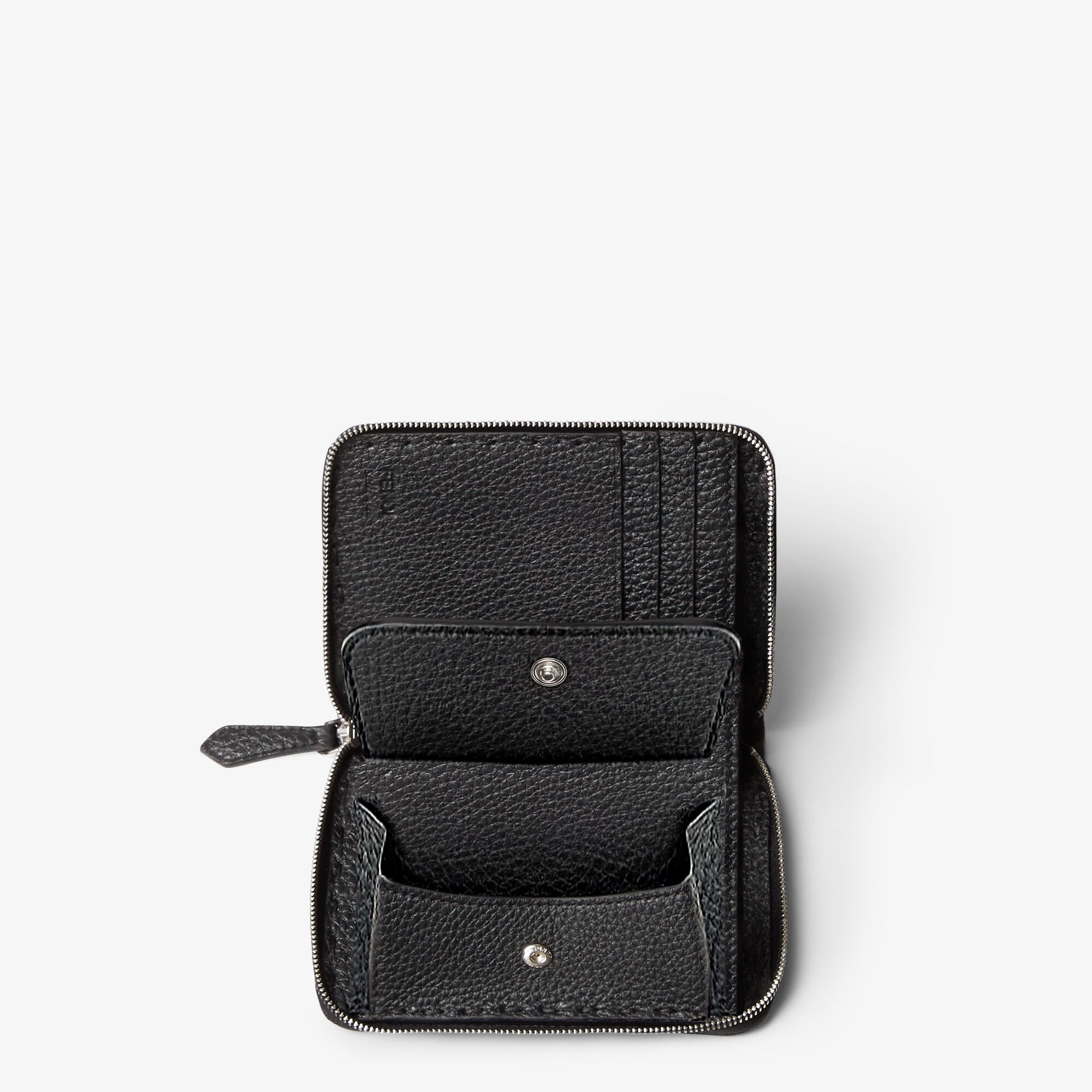 セレリア ジップ付き財布 カーフレザー ブラック | Fendi