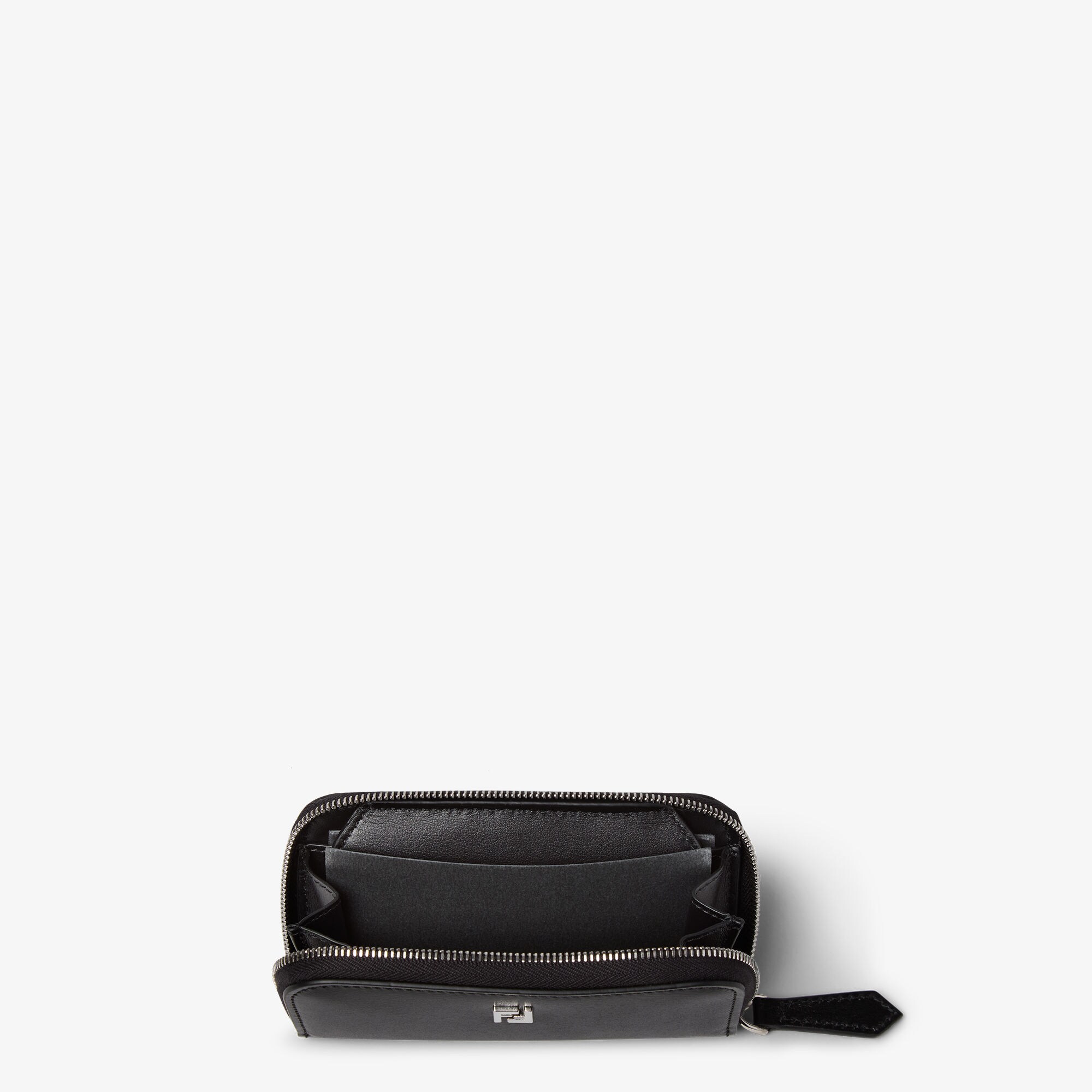 FF Squared Zipper-Around Mini - Black | FENDI US