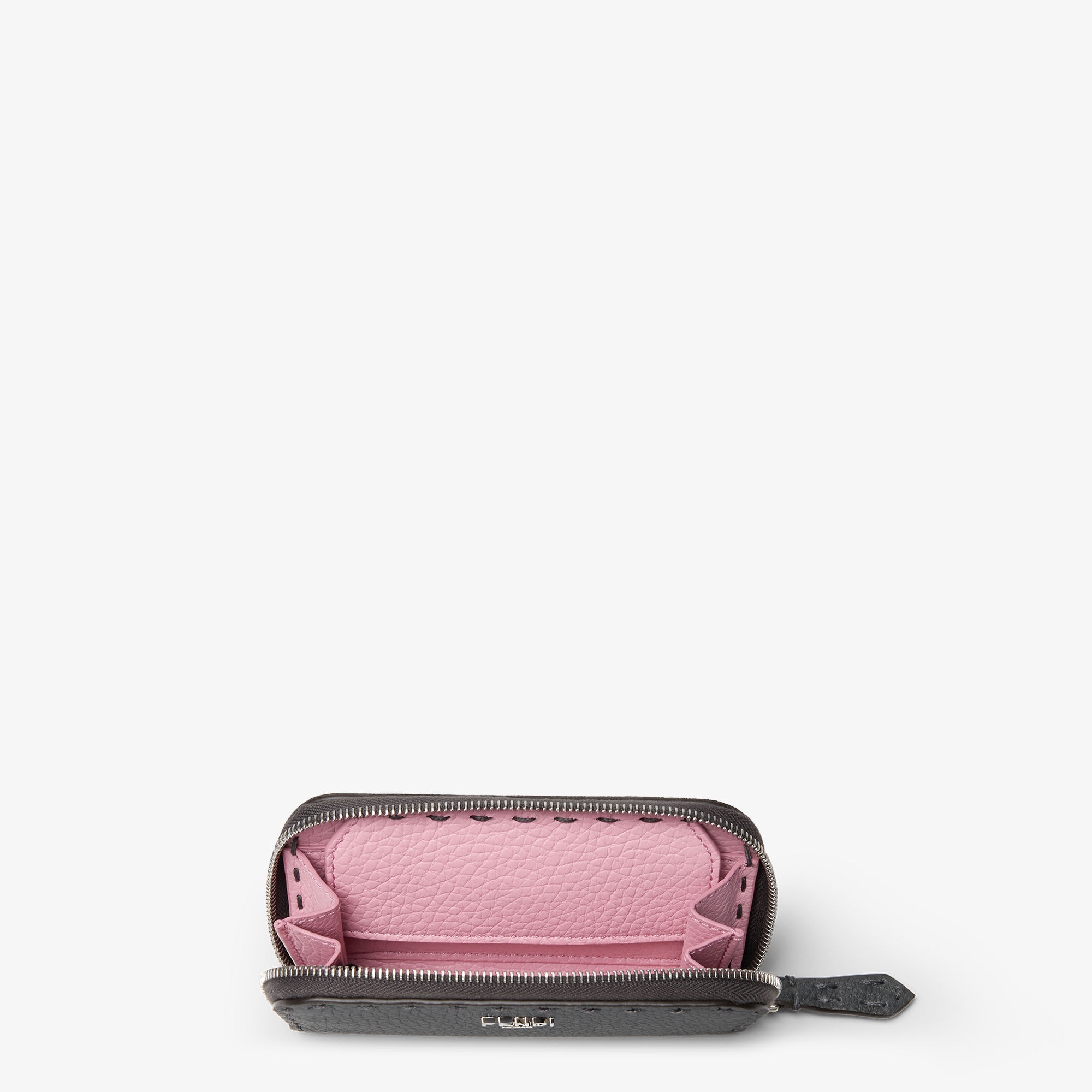 Selleria Zipper-Around Mini - Gray | FENDI US