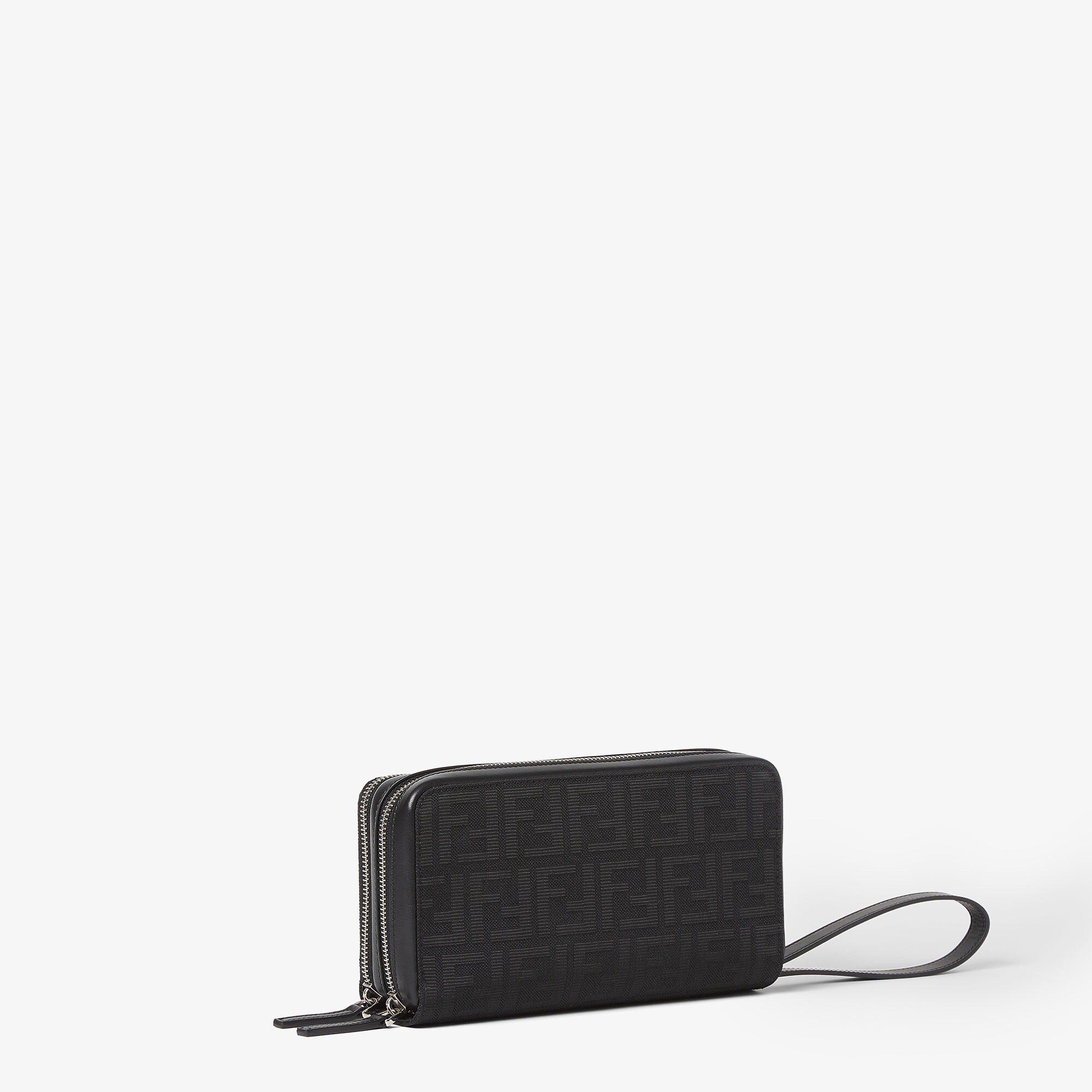 حقيبة Standing Clutch حقيبة صغيرة من جاكار FF Zucca باللون الأسود 2