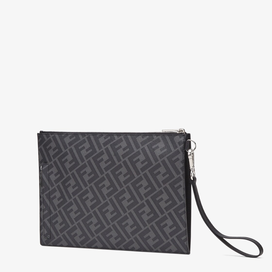 Fendi Diagonal Flat Pouch - White fabric bag