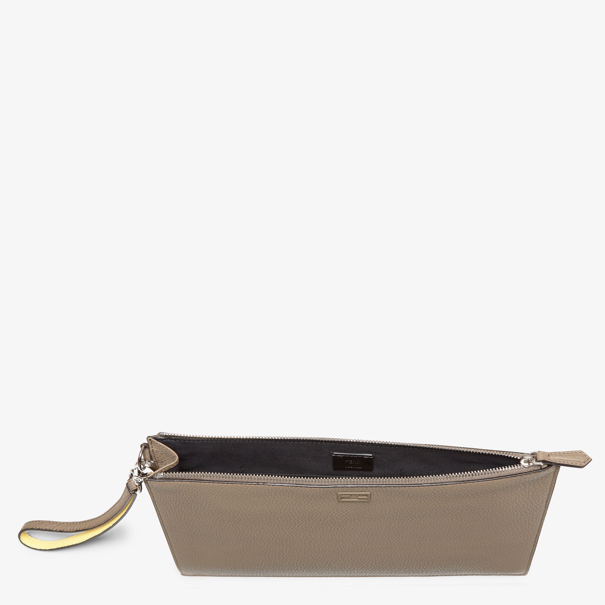 フラット スリム クラッチ - ツートンレザー バッグ | Fendi フラット スリム クラッチ - ツートンレザー バッグ | Fendi