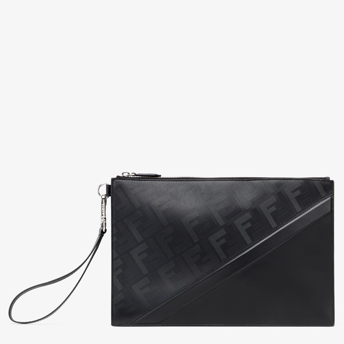 Fendi Chainstrap Forever Mini Pochette Bag in Black