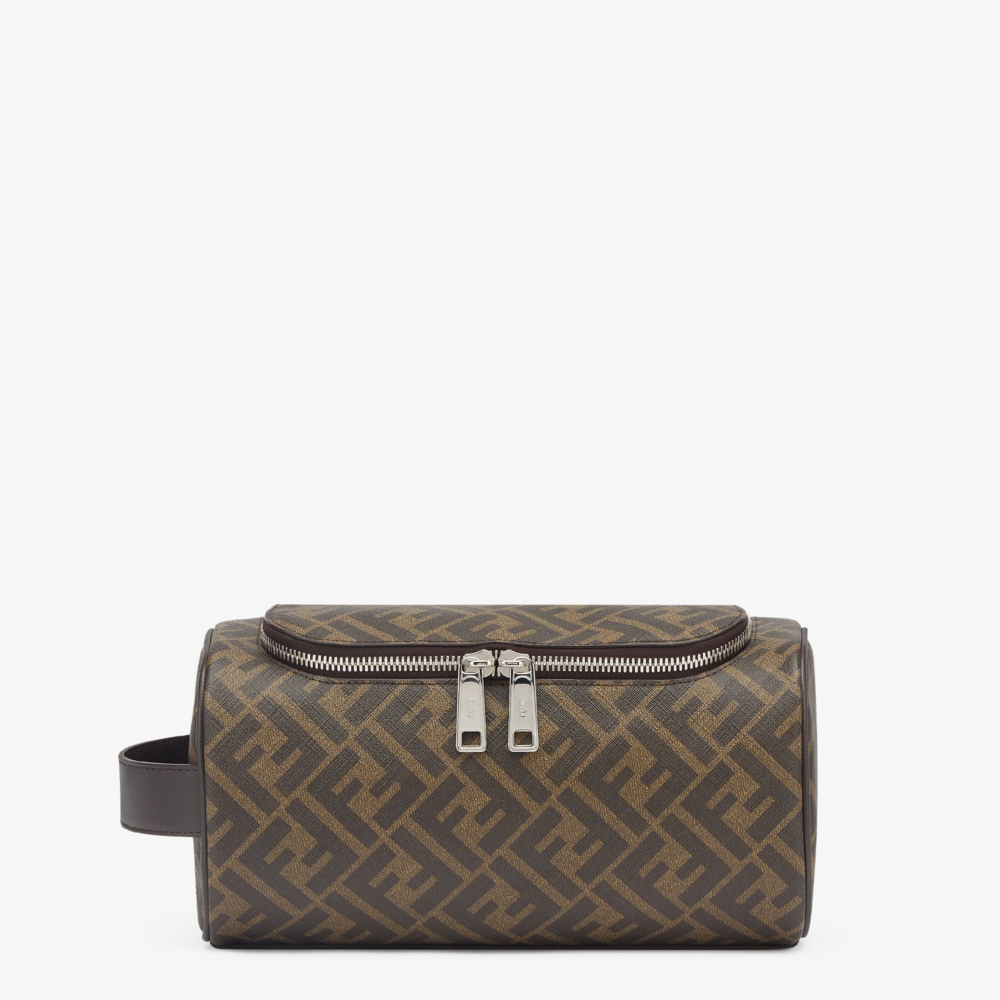 FF travel essentials case Fabric Brown Fendi