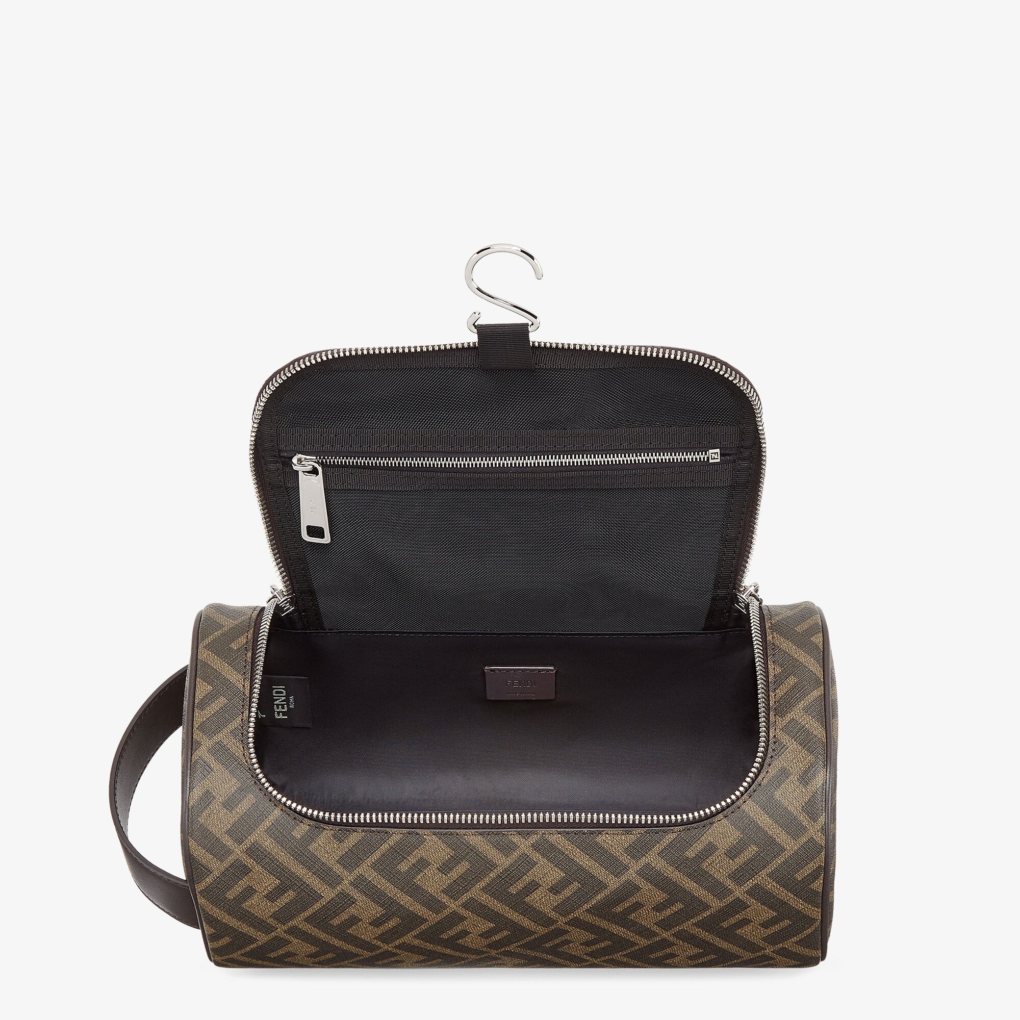 FF travel essentials case Fabric Brown | Fendi