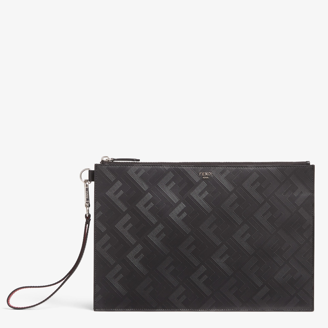 FENDI CLUTCH SLIM BLACK +PALLADIUM