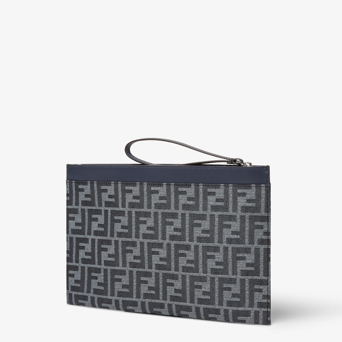 Flache Pochette mittlerer Größe aus FF-Jacquard 