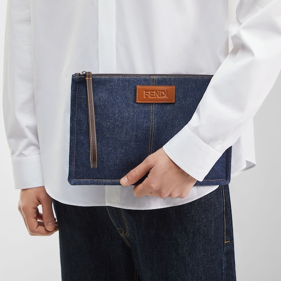 Fendi Ff Medium Flat Pouch | Thumbnail 4
