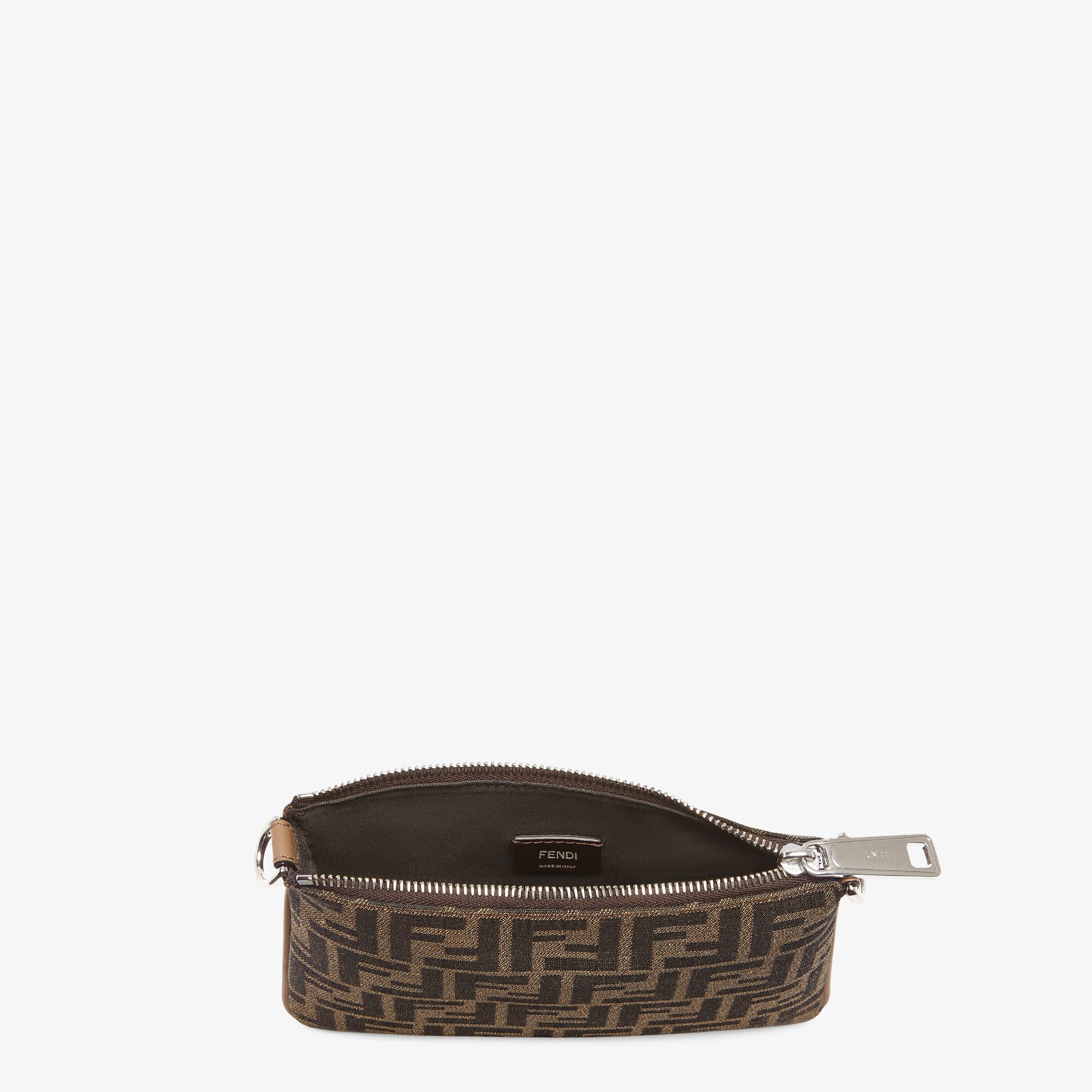 After Bag Mini FF Brown FF jacquard phone pouch Fendi
