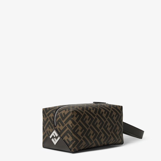 Fendi Ff Toiletry Case In Brown