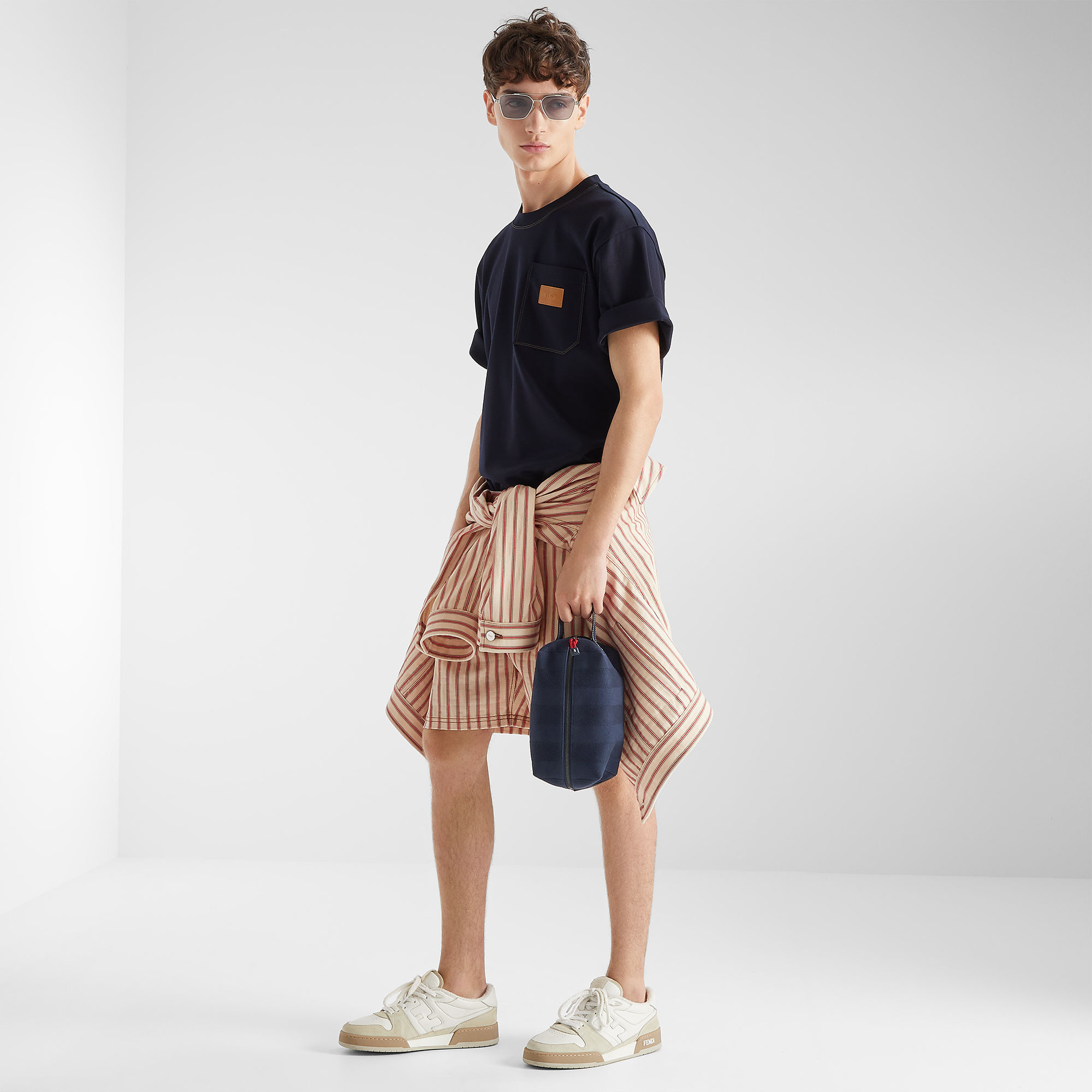 Fendi Lui Toiletry Bag - Blue | FENDI US
