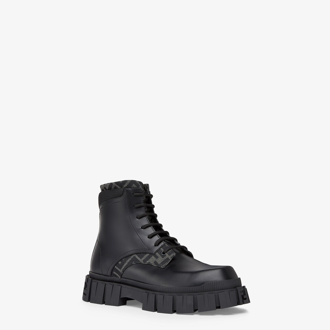 Fendi Force - Black leather ankle boots | Fendi